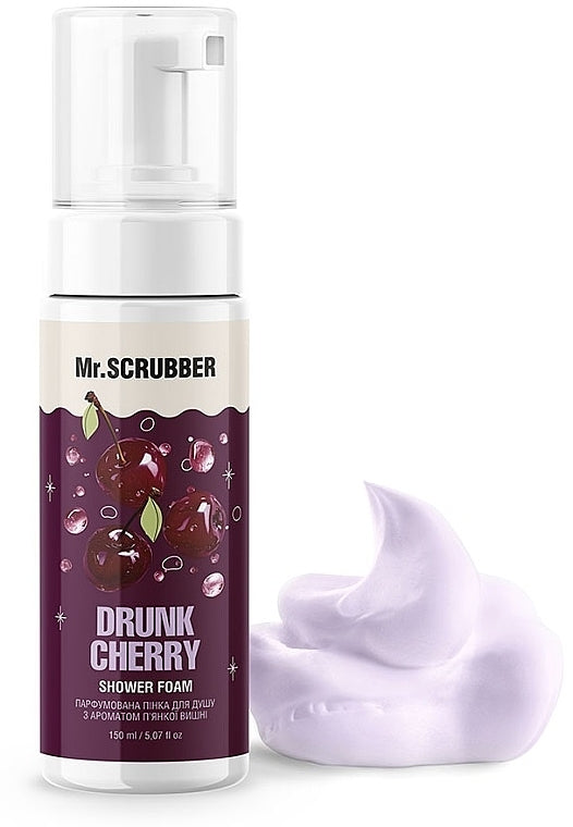 Mr. Scrubber Intoxicating Cherry-Scented Perfumed Shower Foam, 150 mL