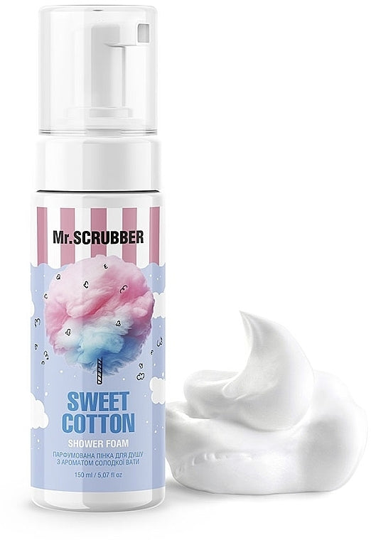 Mr. Scrubber Cotton Candy-Scented Perfumed Shower Foam, 150 mL