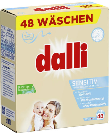 Dalli Sensitive Kids Laundry Detergent Powder, 48 Loads, 3.12 kg - Image 2