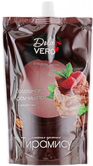 Dolce Vero Tiramisu Liquid Cream Soap Refill Pouch, 500 mL