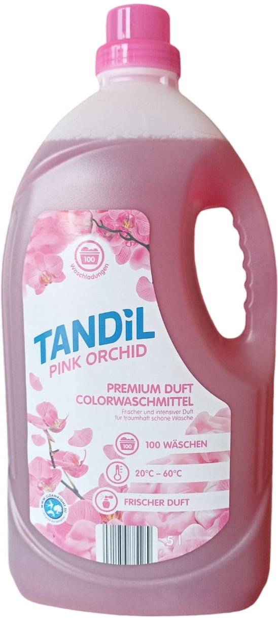 Tandil Premium Pink Orchid Laundry Detergent Gel, 100 Loads, 5 L