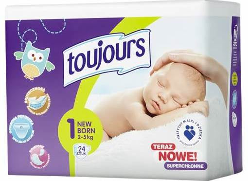 Lupilu Toujours Newborn 1 Baby Diapers, 24 pcs, 2-5 kg