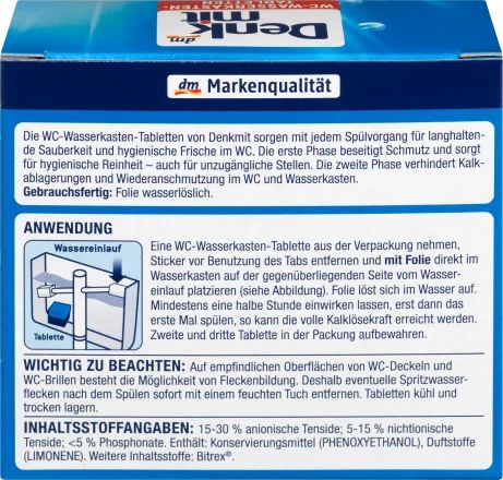 Denkmit 2-in-1 Toilet Cistern Tablets, 4 pcs - Image 2