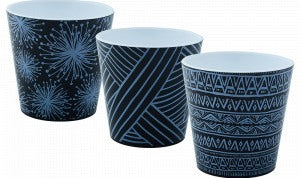 Aleana Deko 114039 Flowerpot with Insert & Decor, Assorted, 13 x 12.5 cm, 1.1 L - Image 2