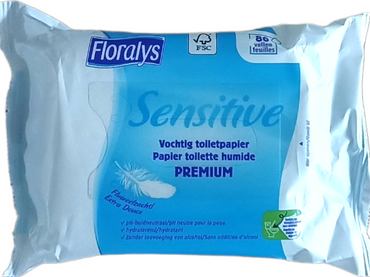 Floralys Sensitive Premium Moist Toilet Tissue, 80 pcs - Image 2