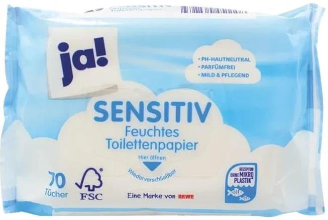 Ja! Sensitiv Moist Toilet Tissue, 70 pcs - Image 2