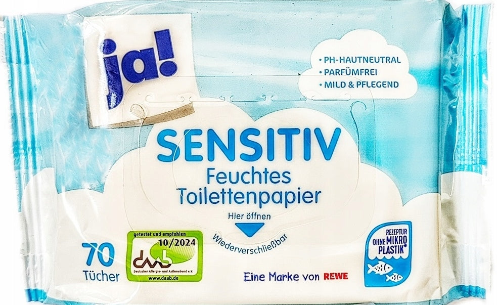 Ja! Sensitiv Moist Toilet Tissue, 70 pcs - Image 3