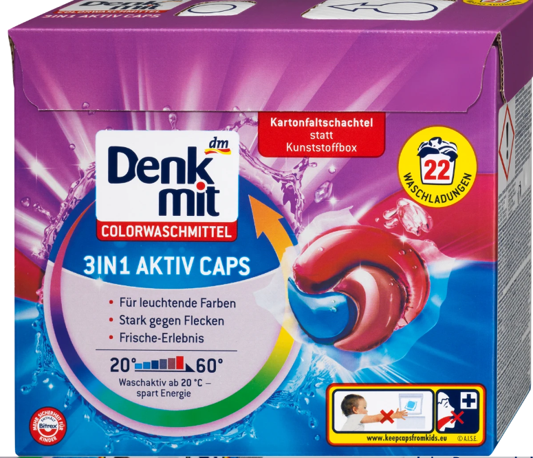 Denkmit 3-in-1 Color Laundry Detergent Pods, 22 pcs (Price per 1 pc)