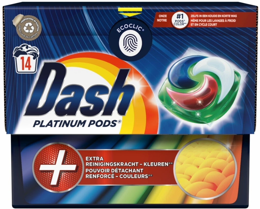 Dash Platinum Color Laundry Detergent Pods, 14 pcs (Price per 1 pc)