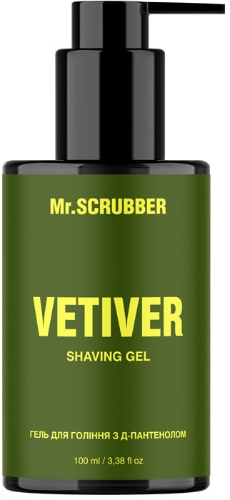 Mr. Scrubber Vetiver Shaving Gel with D-Panthenol, 100 mL