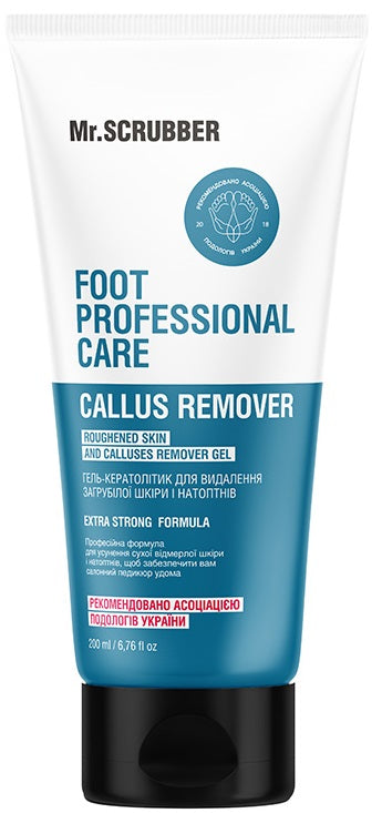 Mr. Scrubber Foot Professional Care Keratolytic Gel for Rough Skin & Calluses, 200 mL