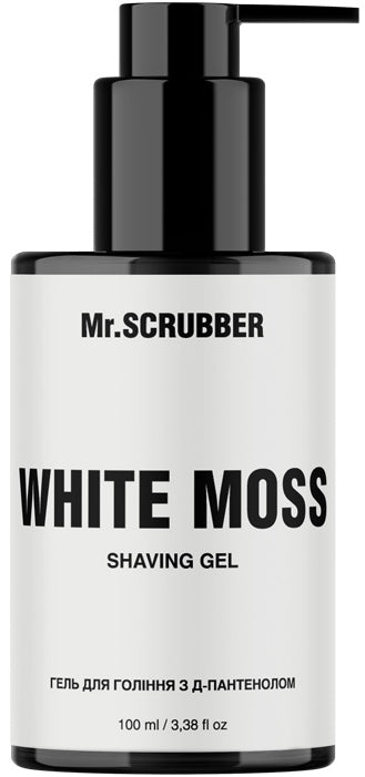 Mr. Scrubber White Moss Shaving Gel with D-Panthenol, 100 mL