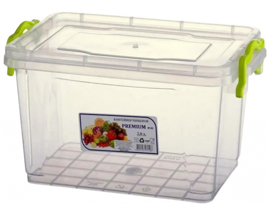 Al-Plastik Premium No. 3 Food Container, 2 L