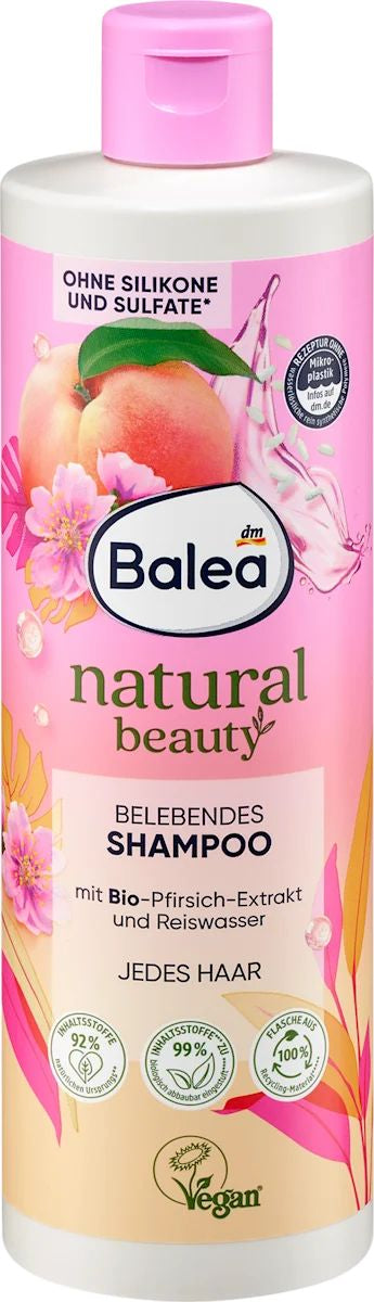 Balea Natural Beauty Revitalizing Shampoo, 400 mL