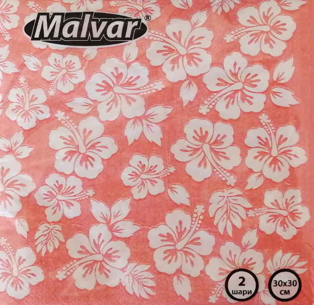 Malvar Flowers 2-Ply Napkins, 30 x 30 cm, 40 pcs - Image 4