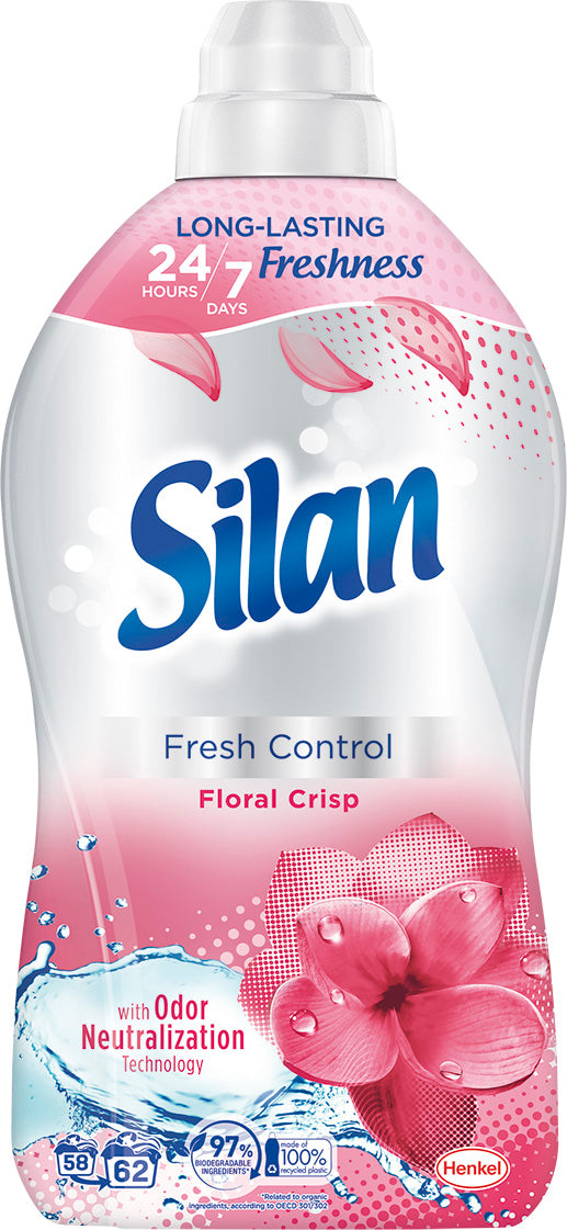 Silan Fresh Control Floral Crisp Fabric Softener, 1.364 L