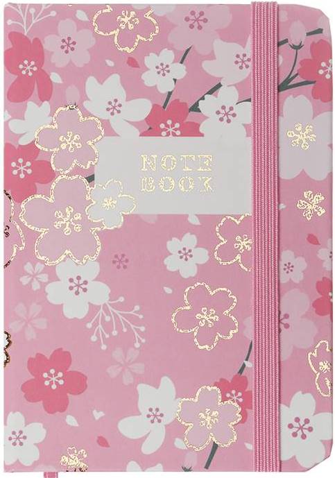 Buromax Blossom BM257101-10 A7 Notebook with Elastic Band, 80 Sheets