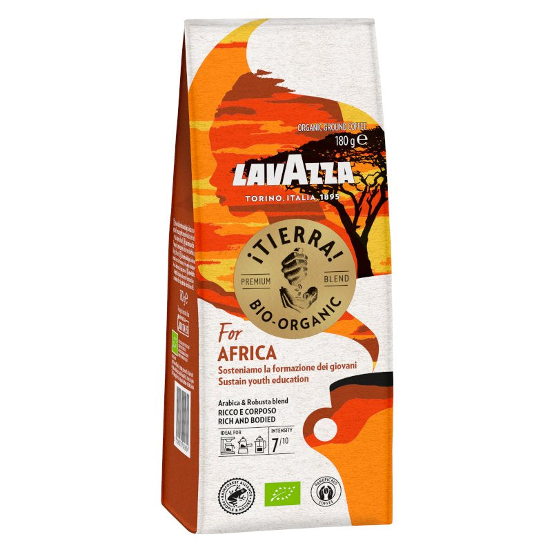 Lavazza ¡Tierra! Bio-Organic for Africa Ground Coffee, 180 g