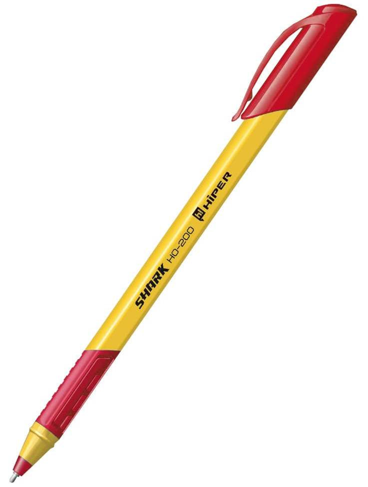 Hiper Shark HO-200 Red Oil-Based Ballpoint Pen, 0.7 mm