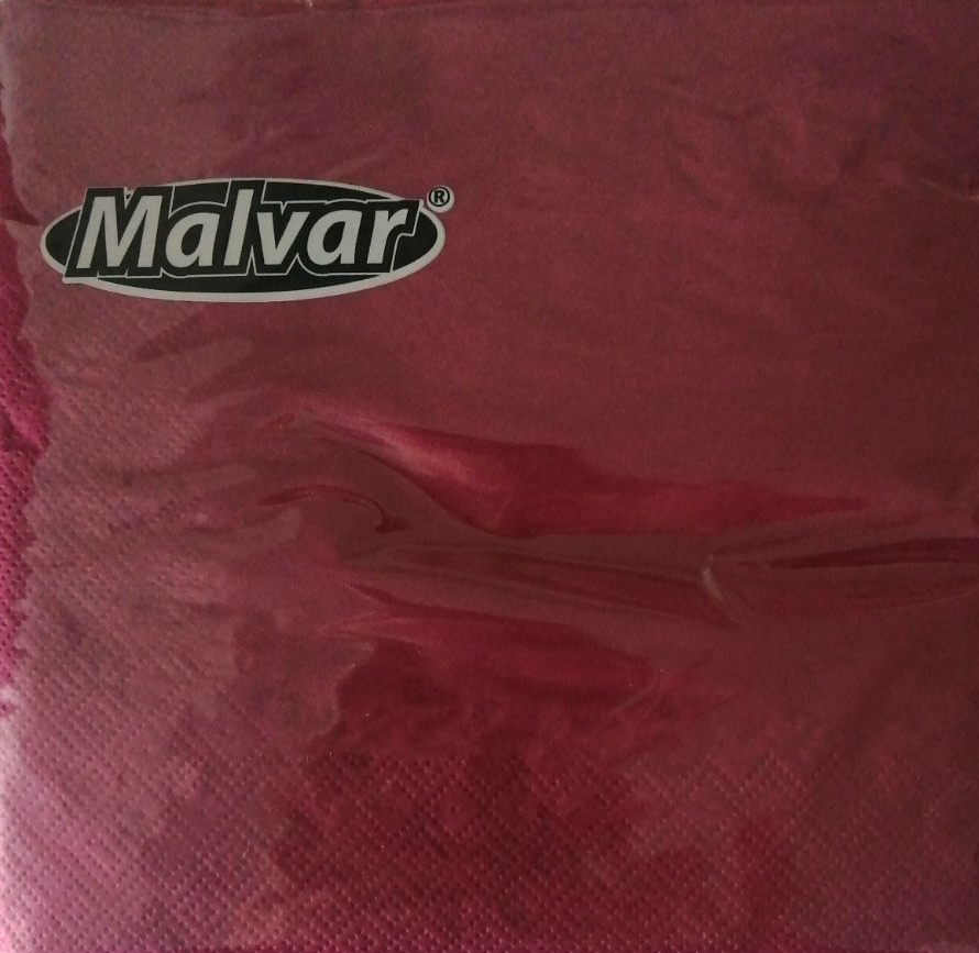 Malvar Burgundy 2-Ply Napkins, 40 pcs, 30 x 30 cm