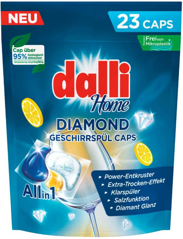 Dalli Diamond All-in-1 Dishwasher Pods, 23 pcs (Price per 1 pc)