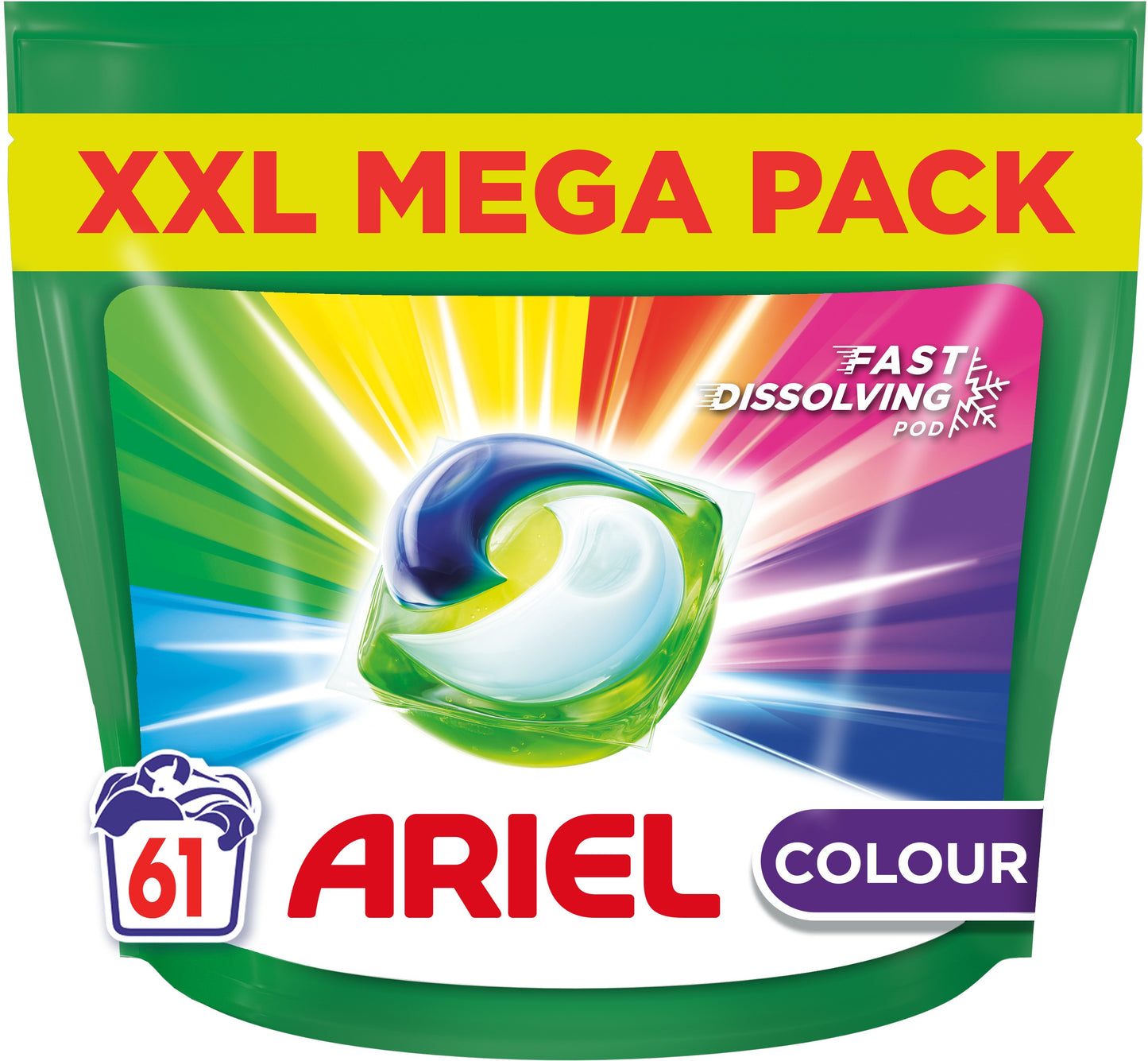 Ariel All in One Pods Colour Laundry Detergent Pods, 61 pcs (Price per 1 pc)