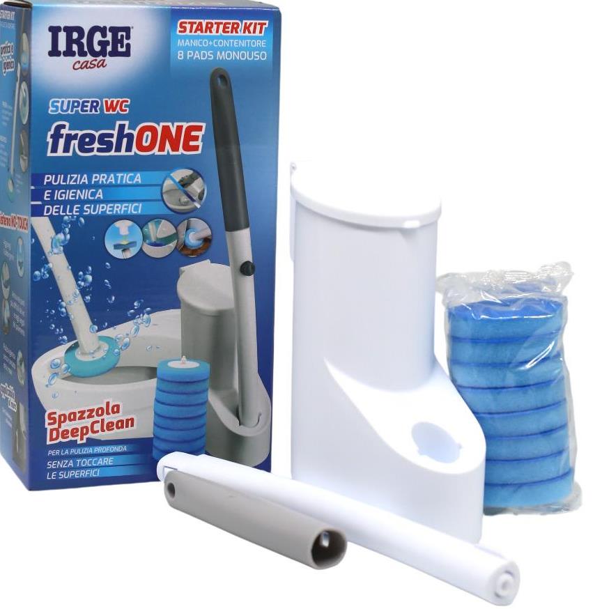Irge Contactless Toilet Cleaning Brush with Replacement Heads, 8 pcs