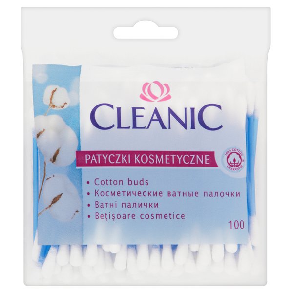 Cleanic Cotton Swabs, Bag, 100 pcs