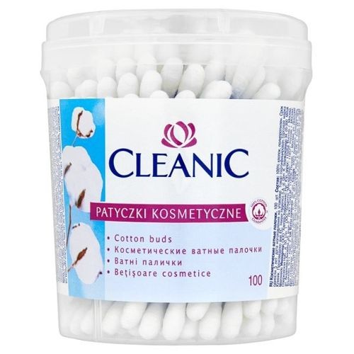 Cleanic Cotton Swabs, Jar, 100 pcs