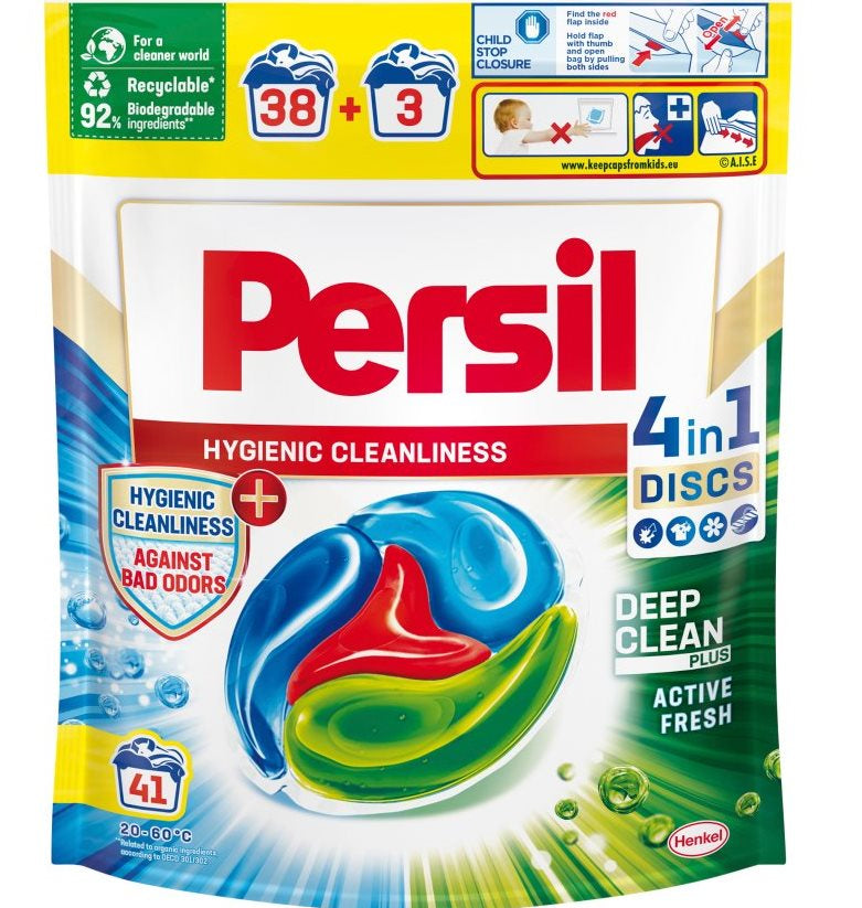 Persil Discs 4-in-1 Hygienic Cleanliness Laundry Detergent Discs, 41 pcs (Price per 1 pc)