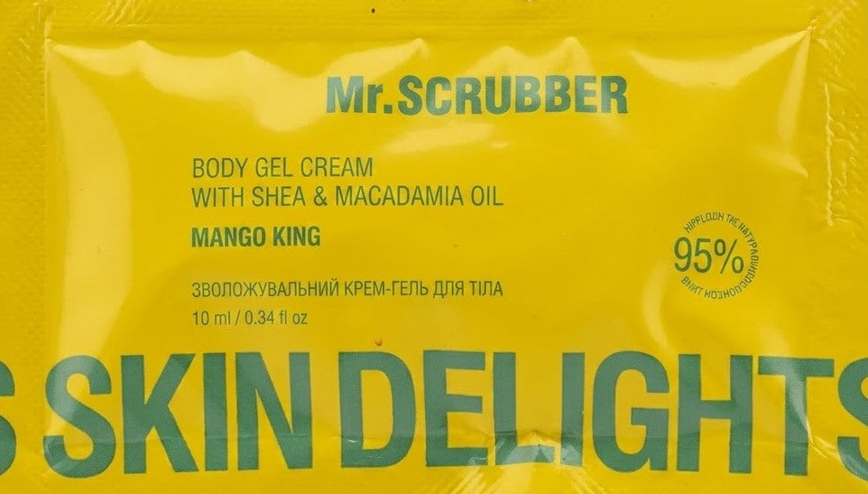 Mr. Scrubber Mango King Moisturizing Body Cream Gel, 10 mL