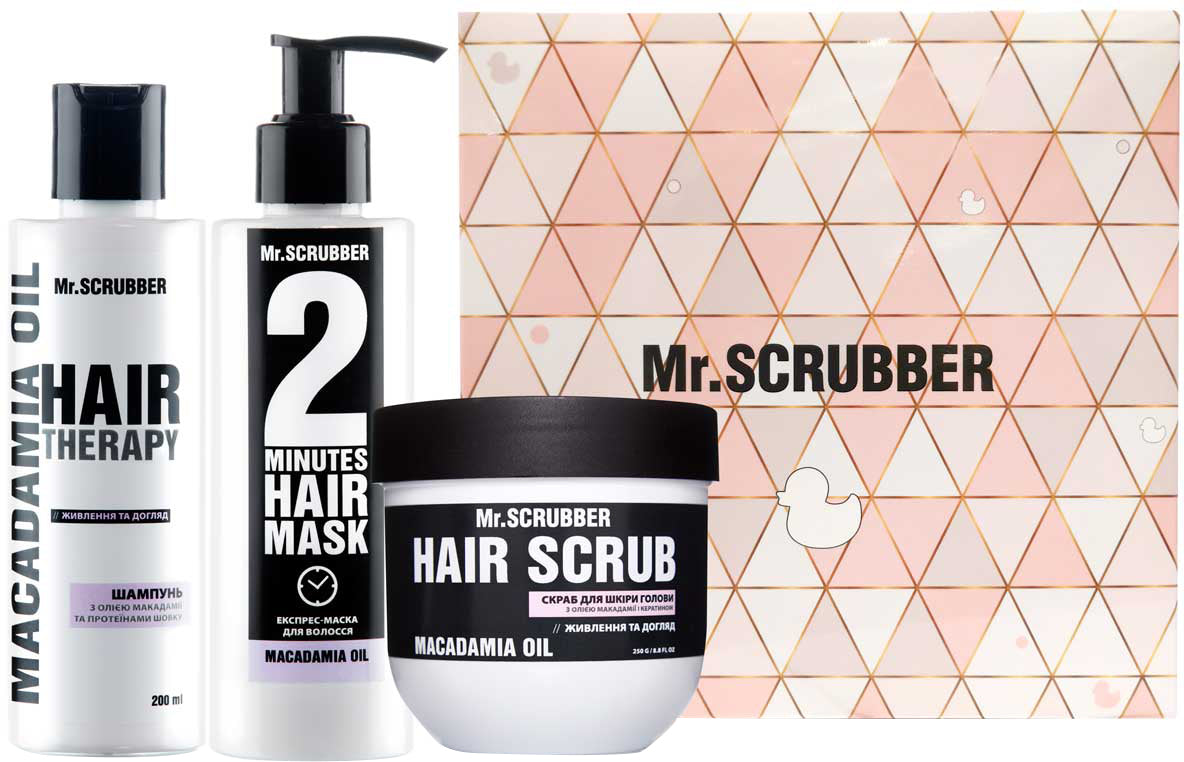 Mr. Scrubber Smoothness & Beauty with Macadamia Oil Women's Gift Set