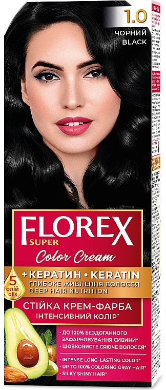 Florex Super Hair Dye 1.0 Black