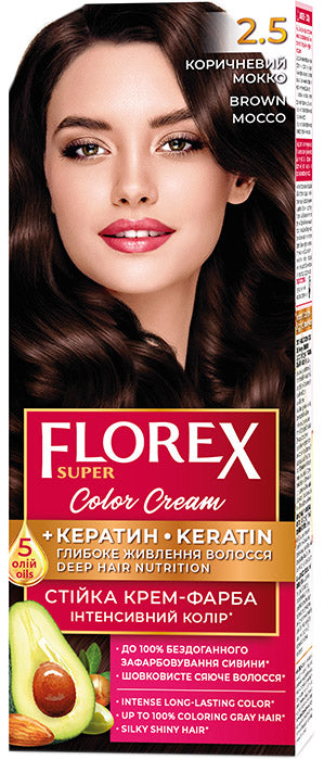 Florex Super Hair Dye 2.5 Brown Mocha