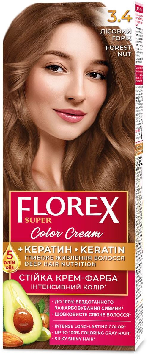 Florex Super Hair Dye 3.4 Hazelnut
