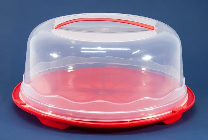 R Plastik Plastic Cake Carrier with Lid, 34 cm - Image 3