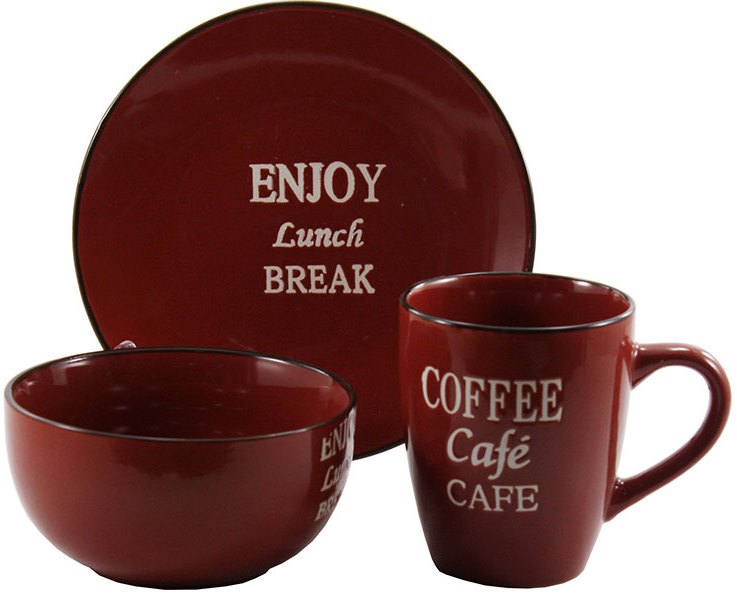 Interos 18100-D1 Dinnerware Set, 3 pcs