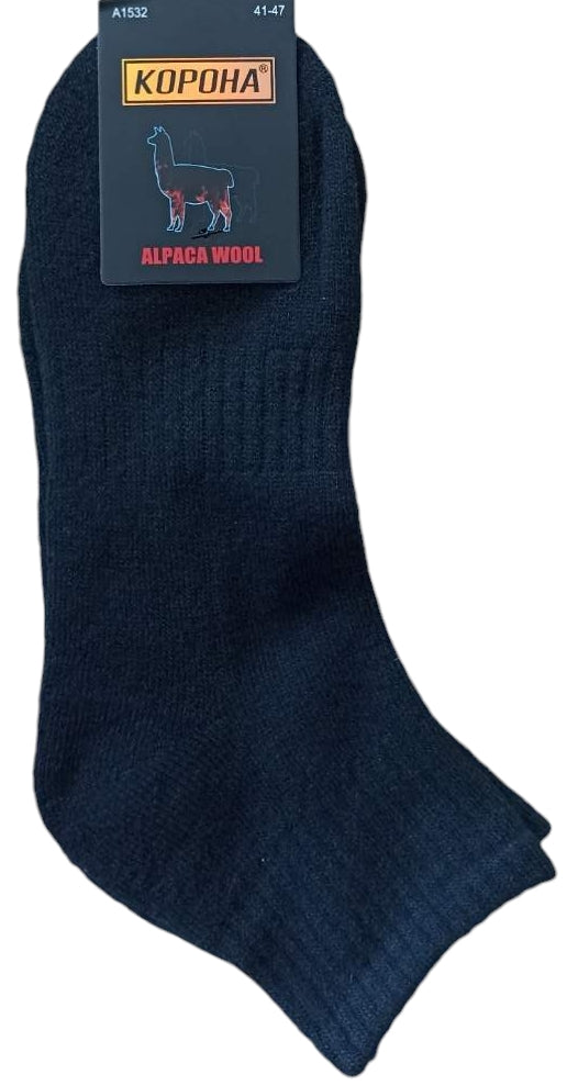 Korona A1532 Men's Alpaca Wool Mid-Length Socks, Size 41-47