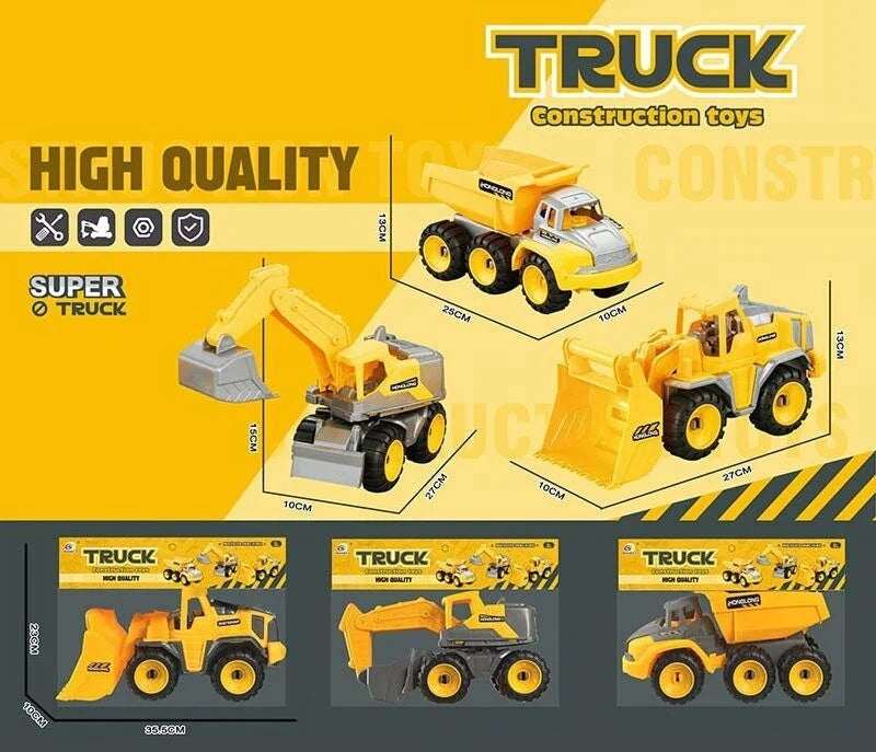 Truck 8870 Construction Vehicle in Bag