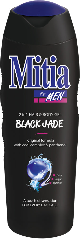 Mitia Black Jade 2-in-1 Shampoo & Shower Gel, 750 mL