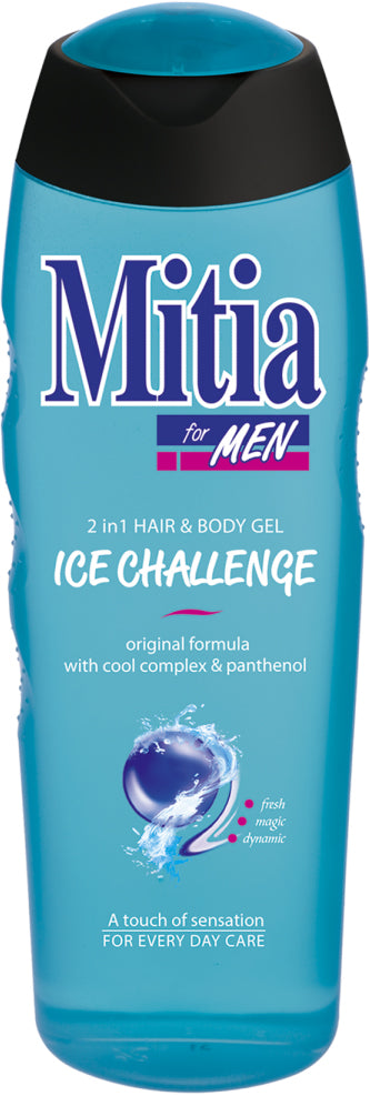 Mitia Ice Challenge 2-in-1 Shampoo & Shower Gel, 750 mL