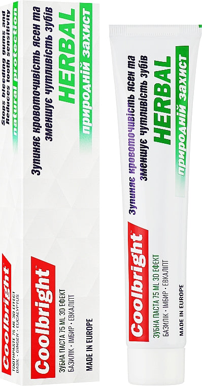 Coolbright Herbal Toothpaste, 75 mL