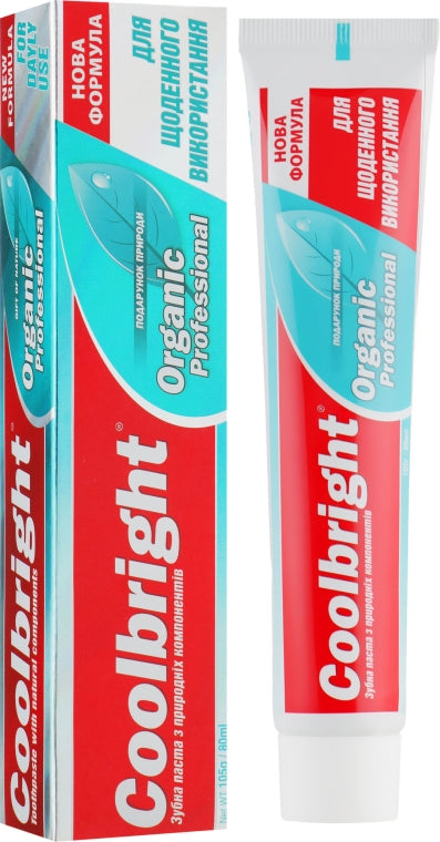 Coolbright Organic Toothpaste, 75 mL