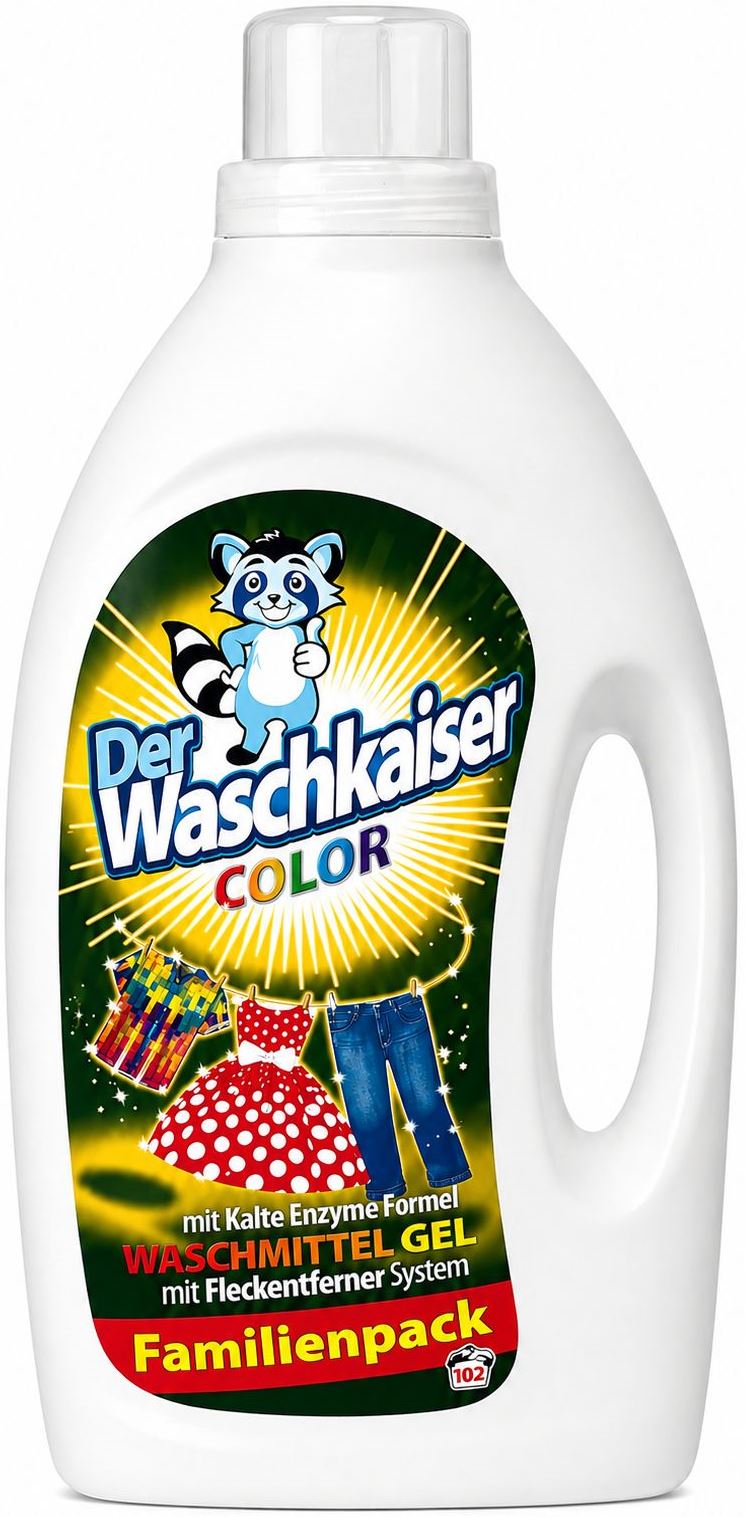 Der Waschkaiser Liquid Laundry Detergent Color, 5.8 L