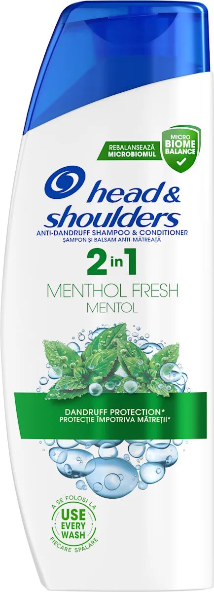 Head & Shoulders 2-in-1 Menthol Freshness Shampoo, 330 mL