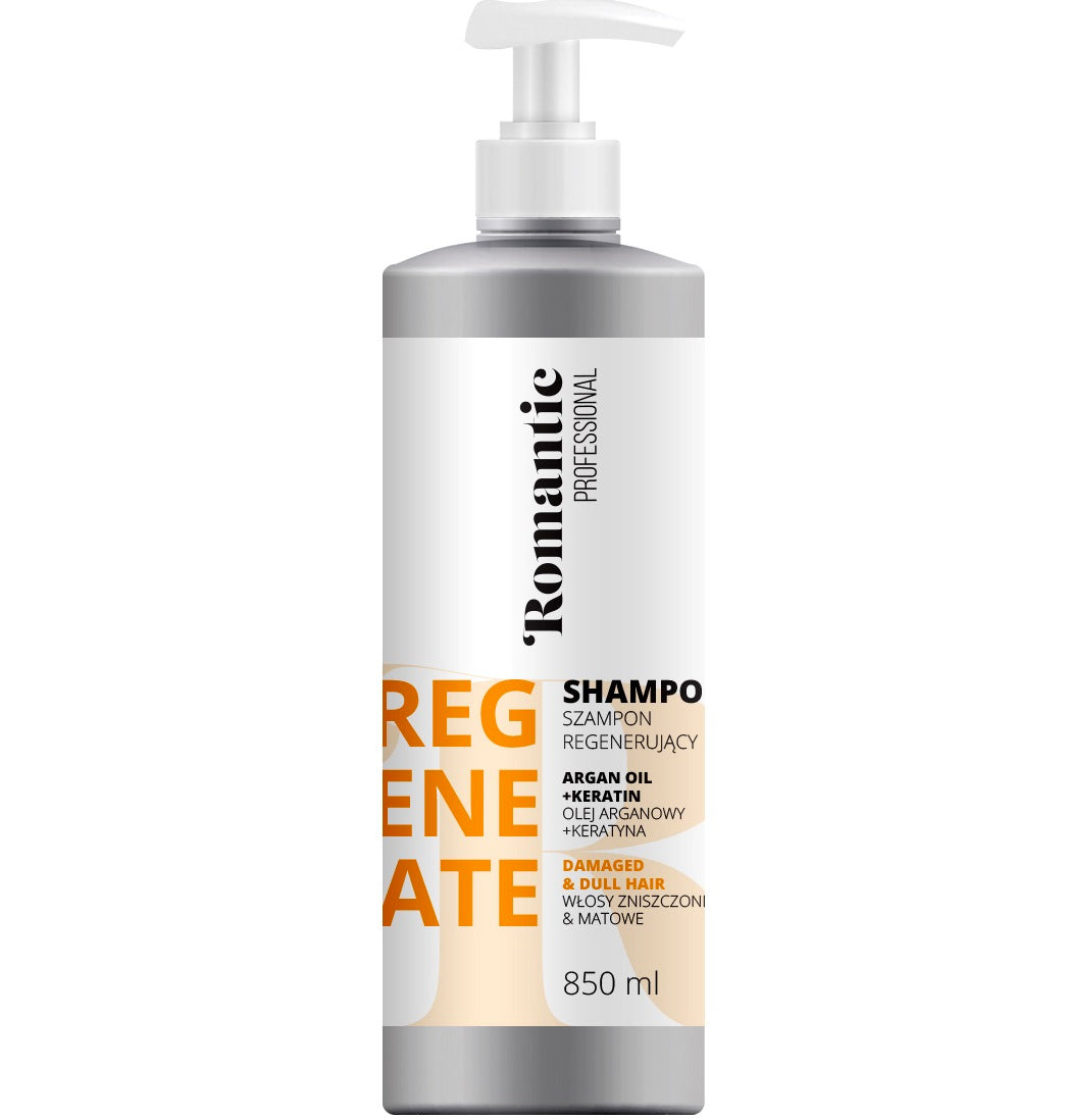 Romantic Professional Regenerate Shampoo for Damaged Hair, 850 mL