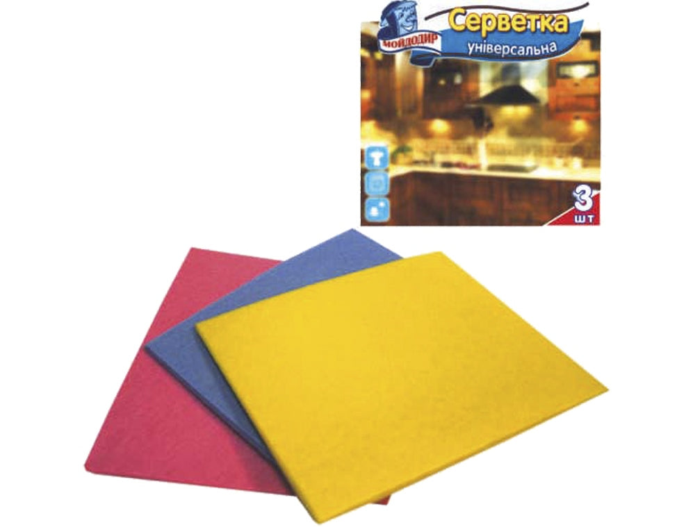 Moydodyr Viscose Cleaning Cloths, 3 pcs