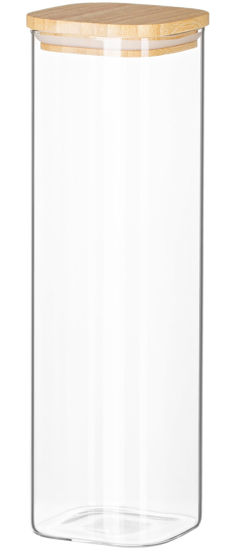 Ardesto Fresh AR1313BLS Glass Storage Jar with Bamboo Lid, 1.3 L