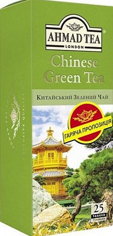 Ahmad Tea Chinese Green Tea Bags, 25 x 1.8 g