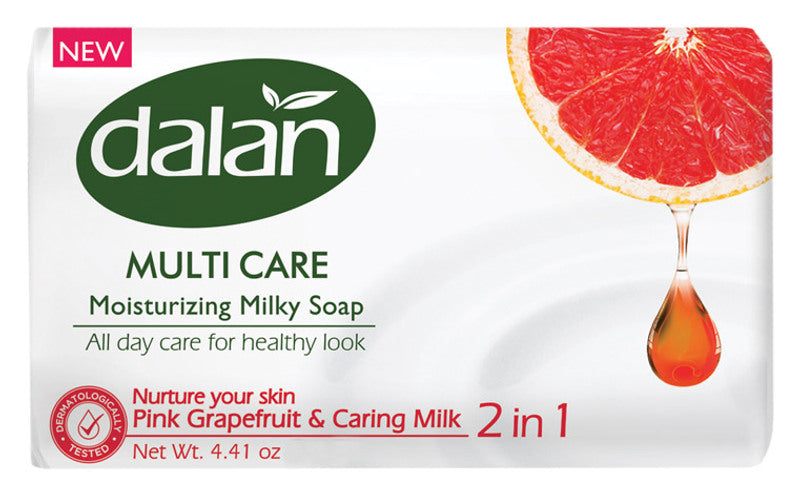 Dalan Multi Care Pink Grapefruit and Milk Bar Soap, 150 g